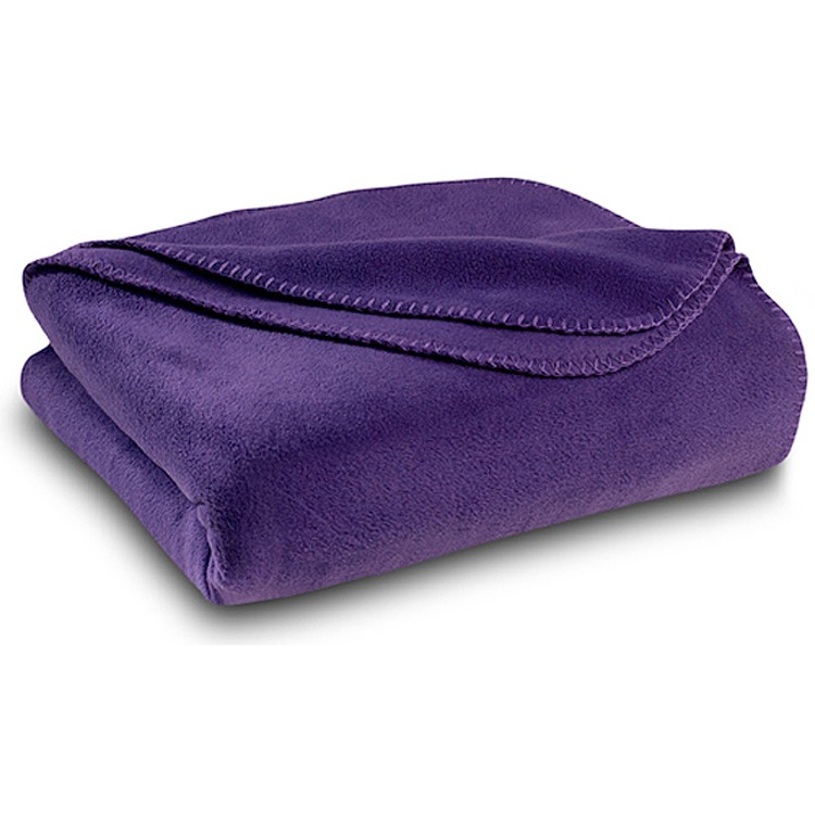 Purple Polar Fleece Throw Blanket 1