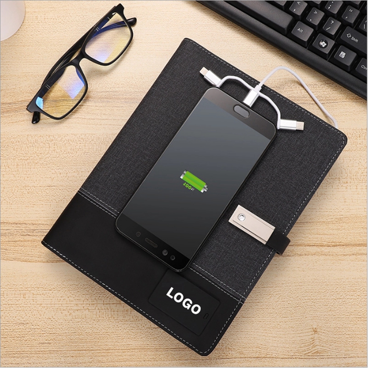 Notebook With 8000mAh Powerbank And 8G Flash Driver 7