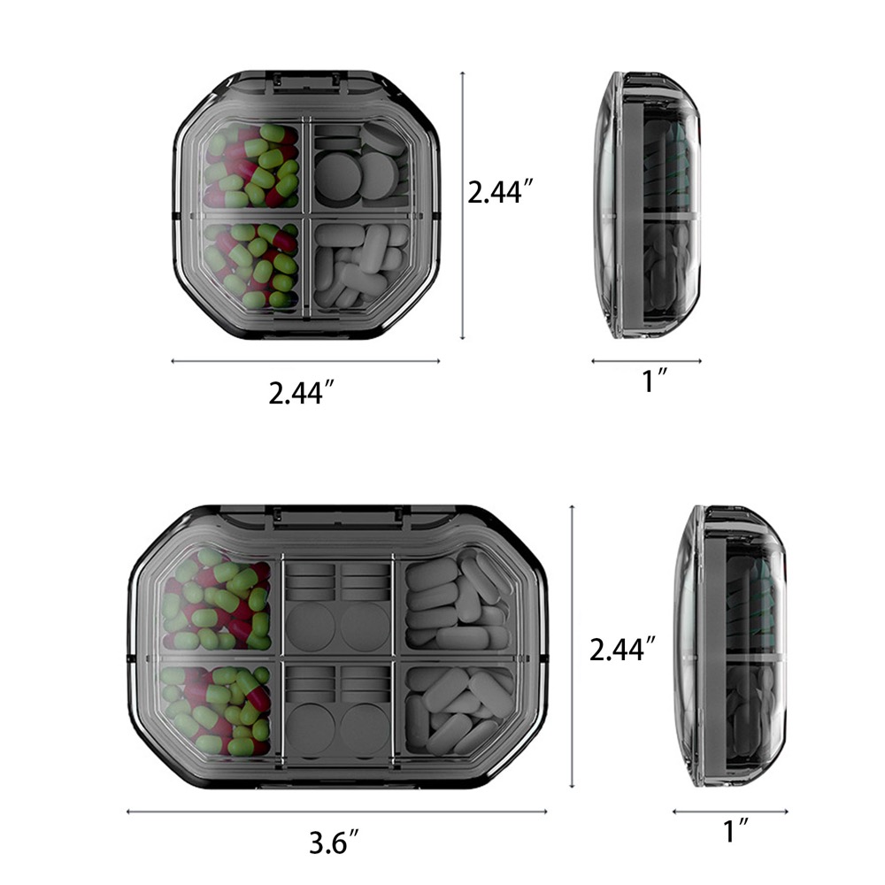 Large-Capacity Portable Pill Organizer 2