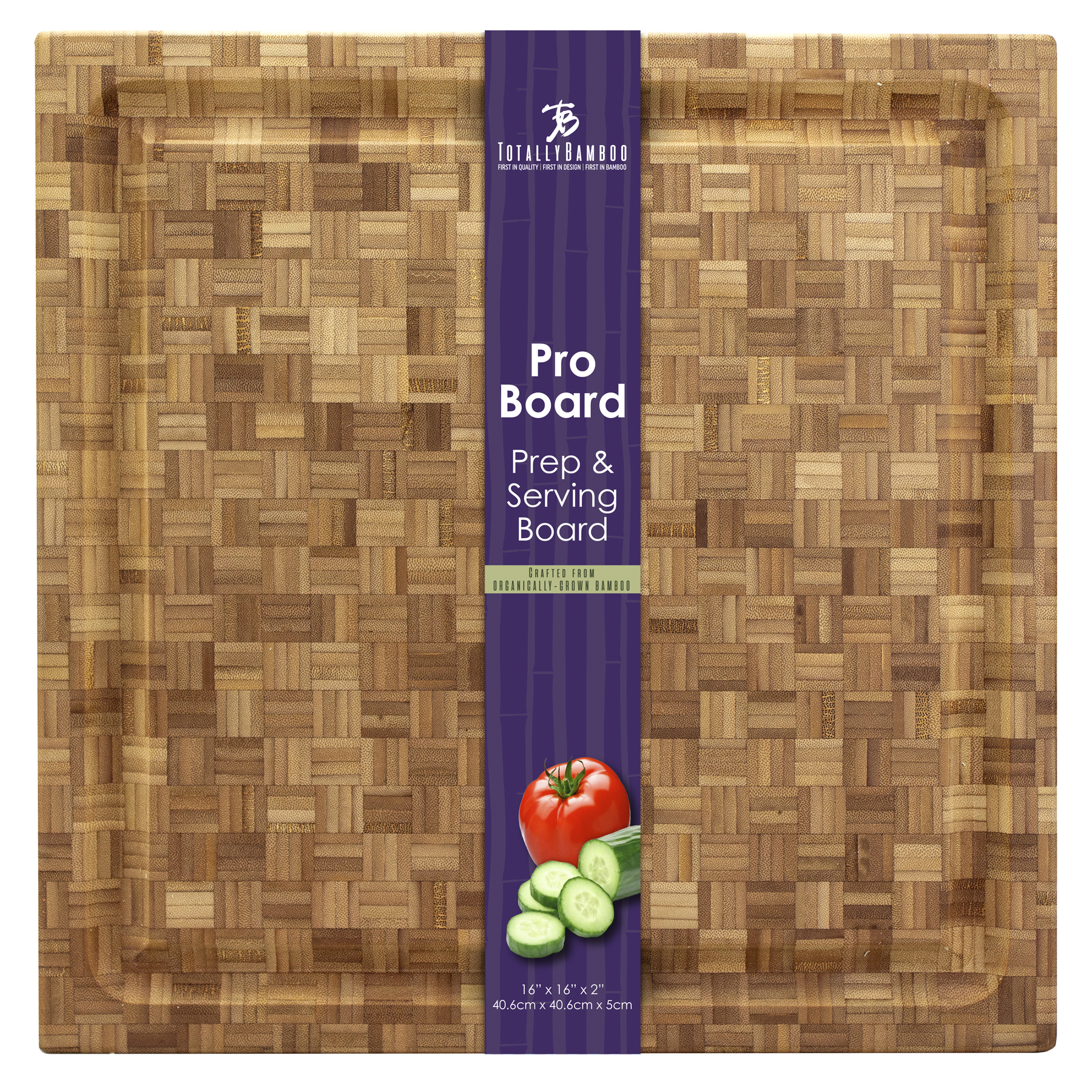 Pro Board Bamboo Carving and Cutting Board with Juice Groove 2
