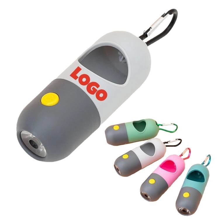 Pet Waste Disposal Bag Dispenser With  LED Flashlight 1