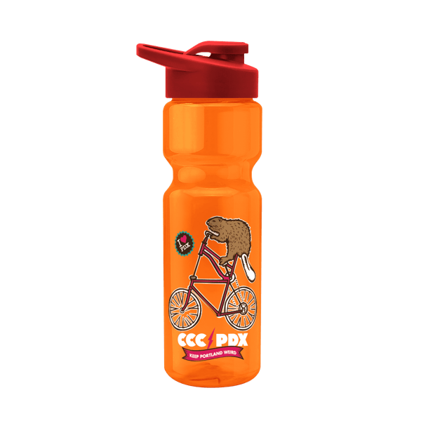 Blazer 28oz Transparent Bike Bottle w/Drink-thru Lid 883