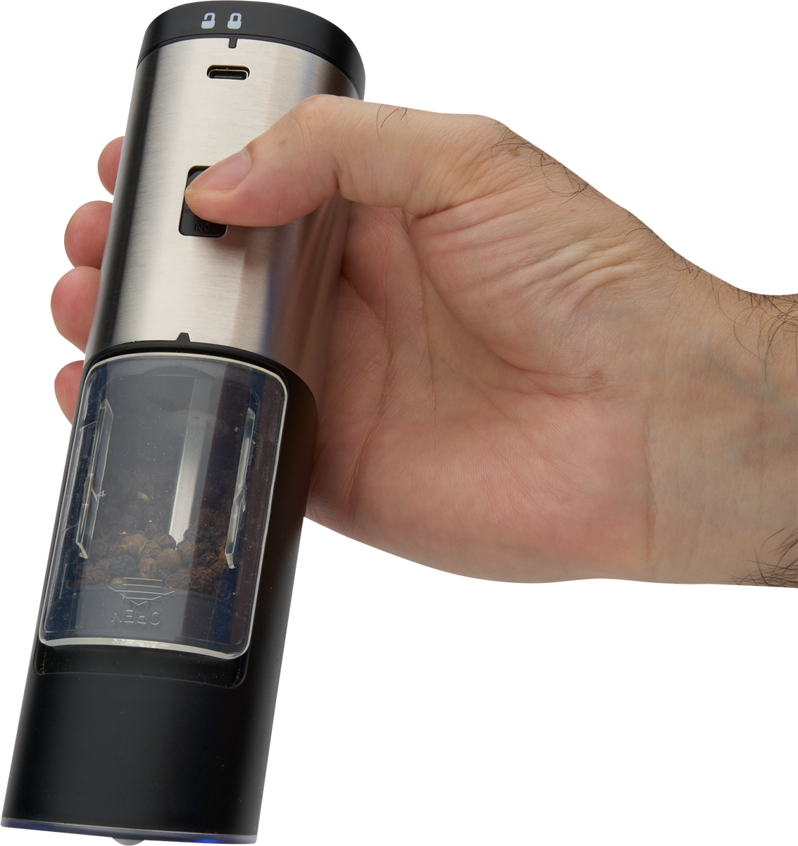 Rechargeable Salt or Pepper Spice Grinder 12