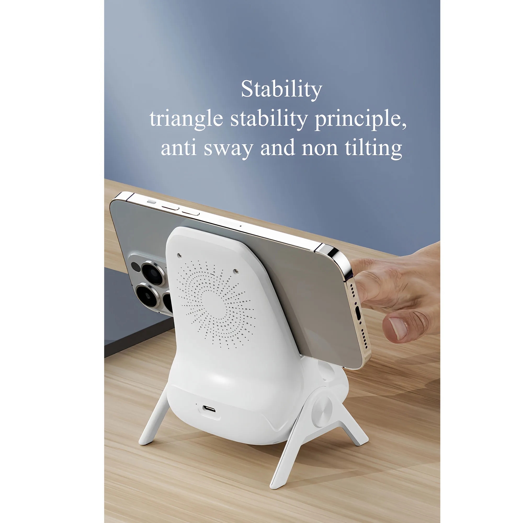 Adjustable Magnetic Wireless Charger Stand For Phone 6