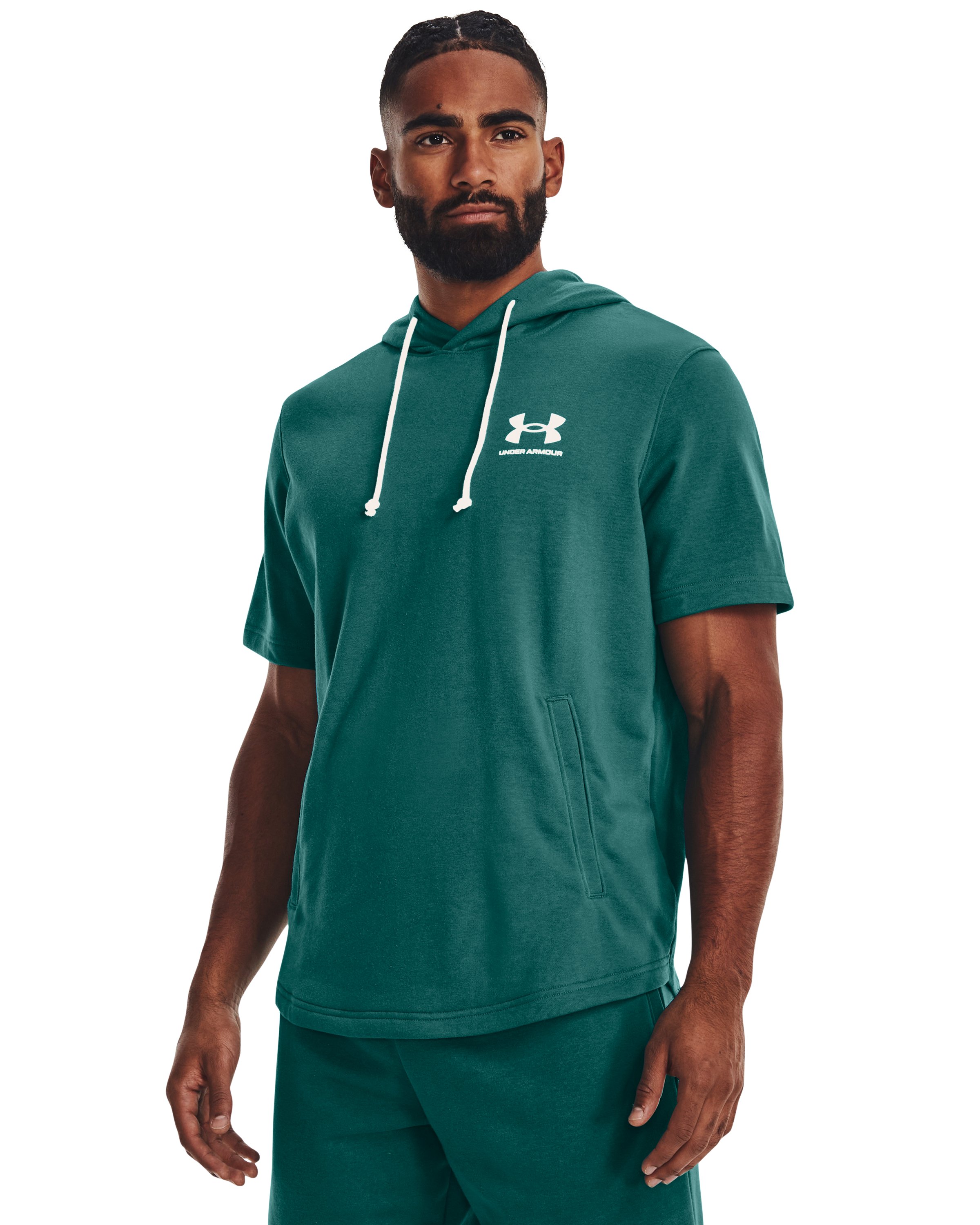 UA Rival Terry Men's Short Sleeve Hoodie 12
