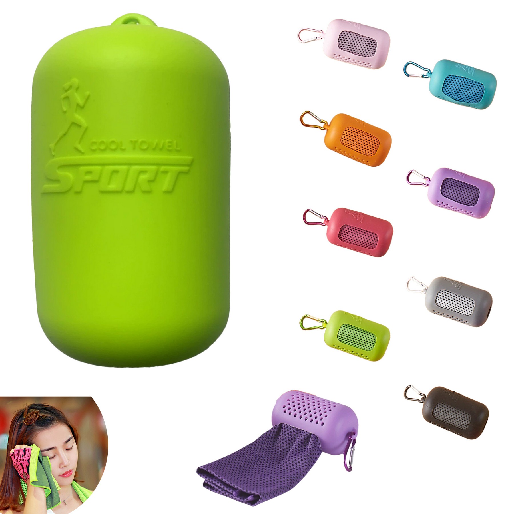 Summer Ice Silk Cool Sports Towel 4