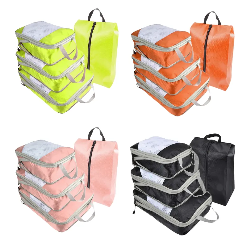Compressible Foldable Travel Storage Bag Set (4 Pieces) 10