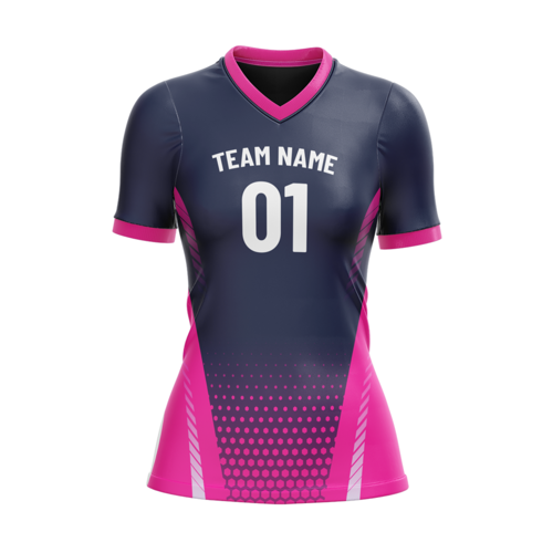 Women's Premium Full Sublimation Volleyball Cap Sleeve Jersey - Birdseye Mesh 2