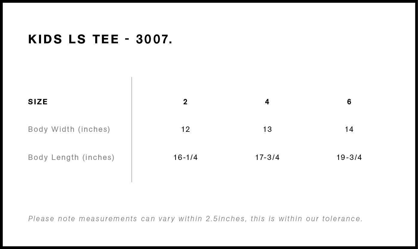 Kids Staple L/S Tee | 3007 20