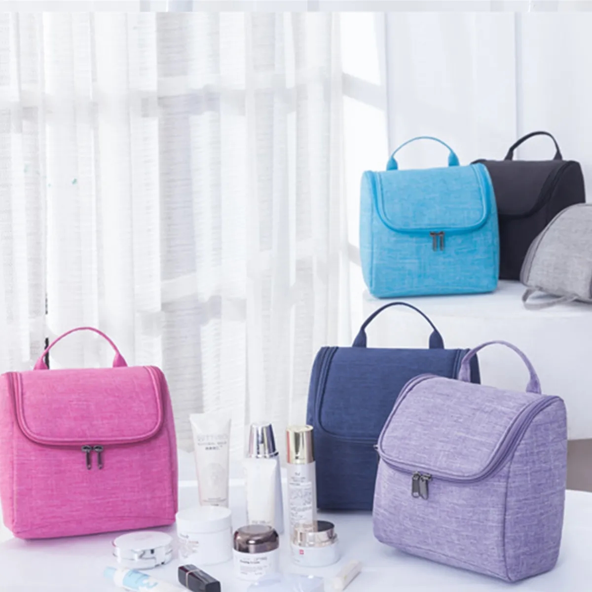 Toiletry Bag Hanging Makeup Storage Pouch Organizer Tote 2