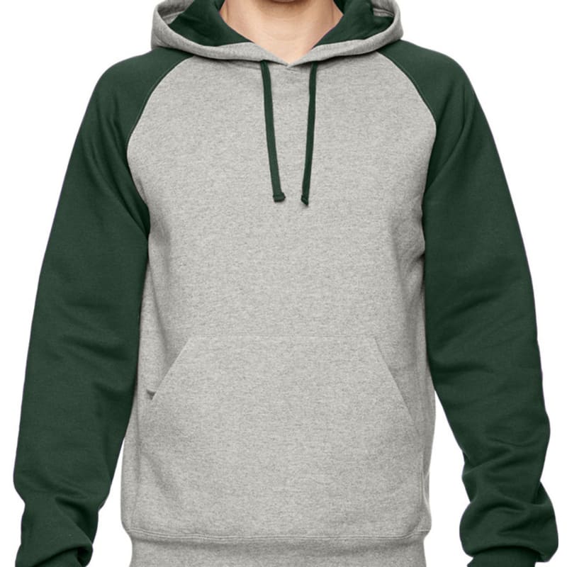 Jerzees 8 Oz., 50/50 NuBlend® Colorblock Raglan Pullover Hoo 10