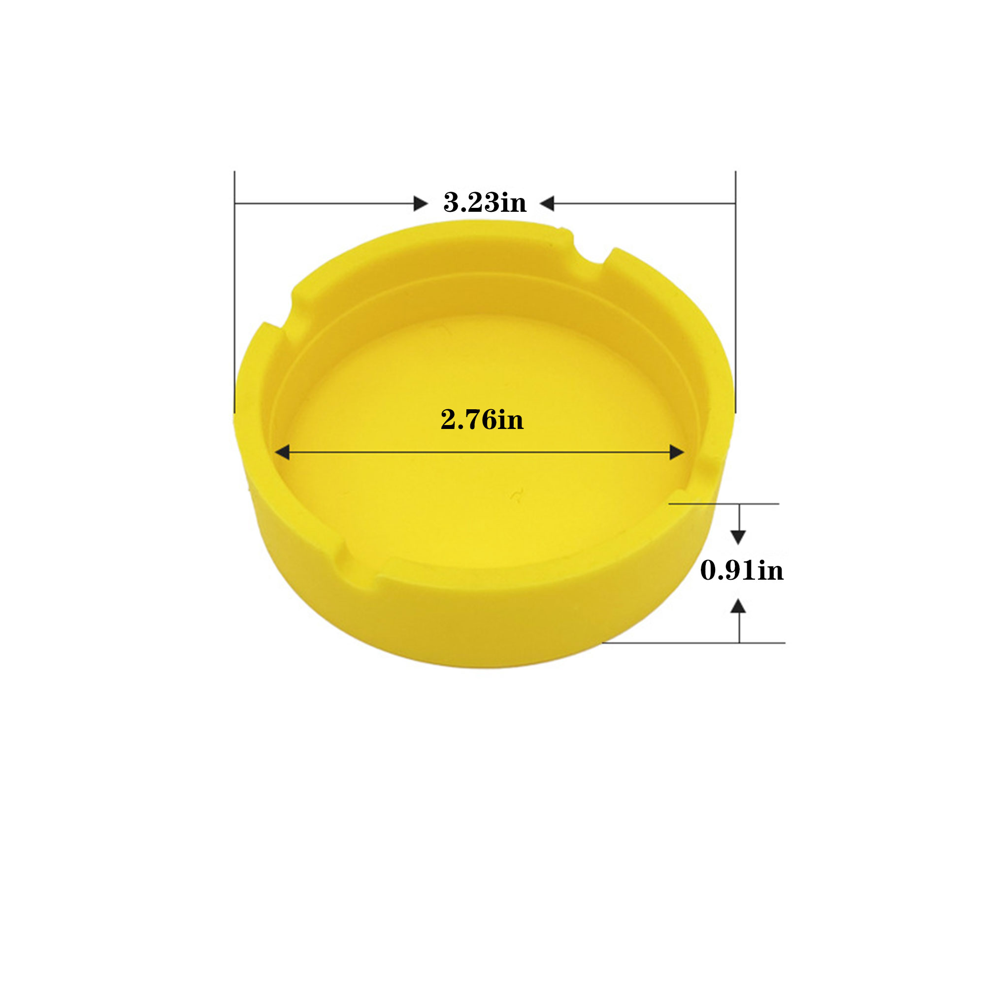 Eco - Friendly Silicone Round Ashtray 2
