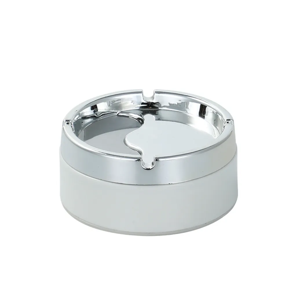 Portable Stainless Steel Odorless Windproof Ashtray With Lid 5