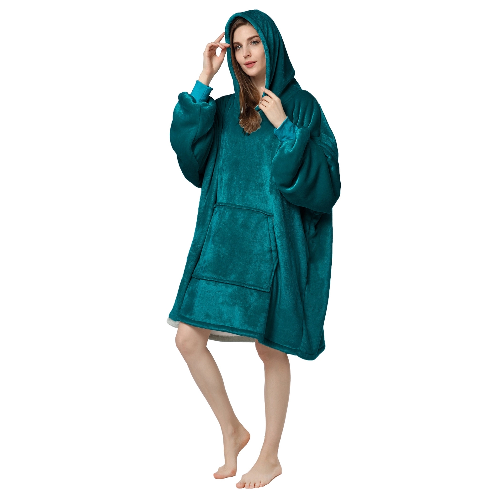 Wearable Blanket Sweatshirt With Big Pocket 3