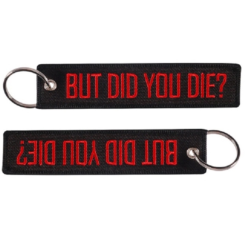 Custom Embroidery Text Keyring 5