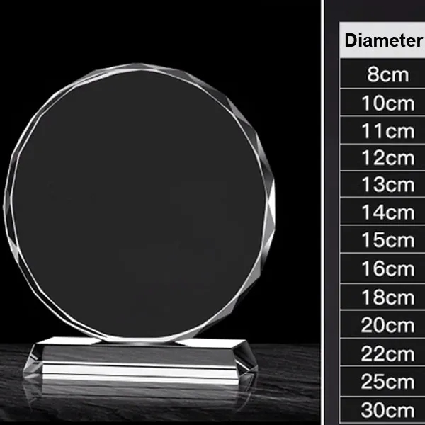 Faceted Round Crystal Award 1