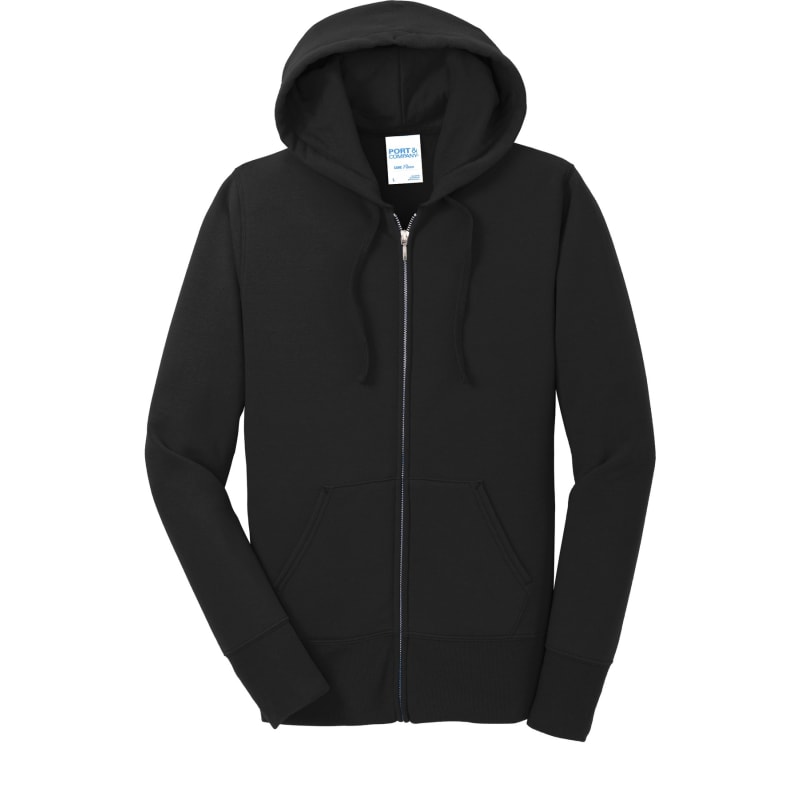 Port & Company Women's Core Fleece Full-Zip Hooded Sweatshirt., custom hoodie or sweatshirt with logo imprint 6