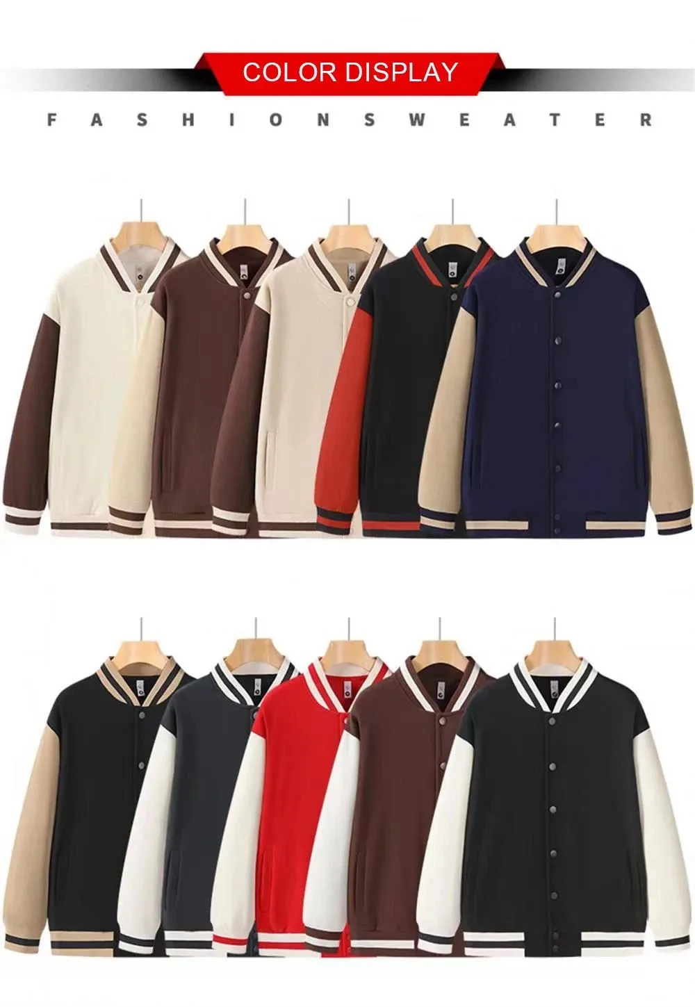 Organic Cotton Windproof Varsity Jacket 1