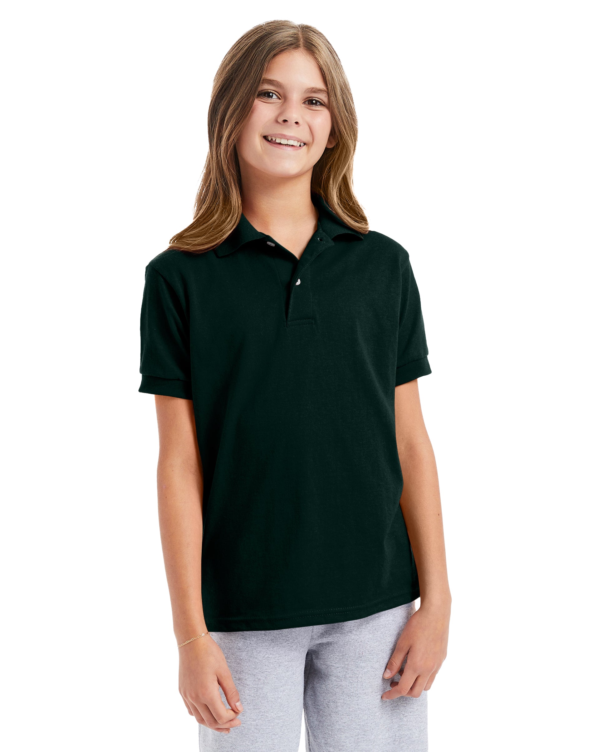 Hanes EcoSmart Jersey Polo Shirt 6