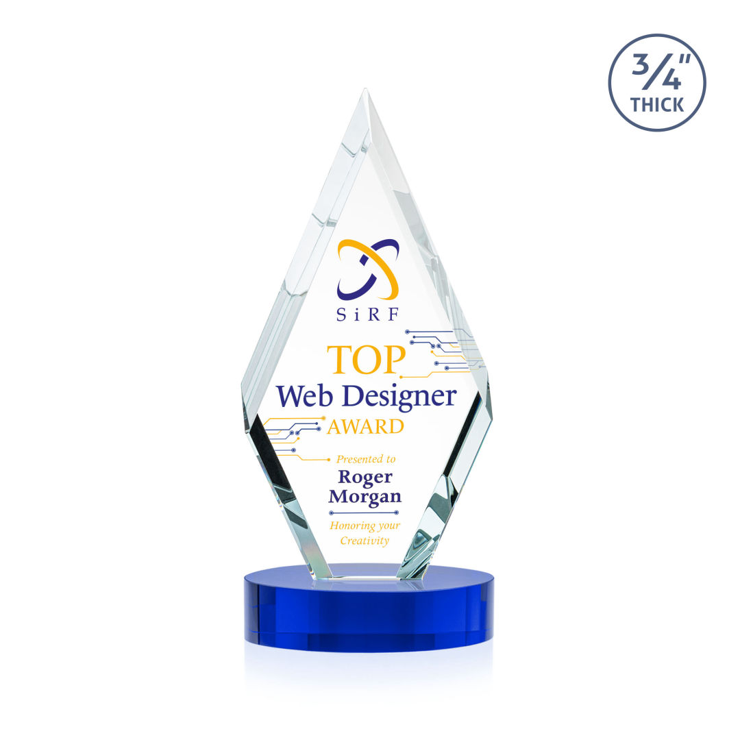 Richmond VividPrint™ Award on Alberton Base - Blue 2