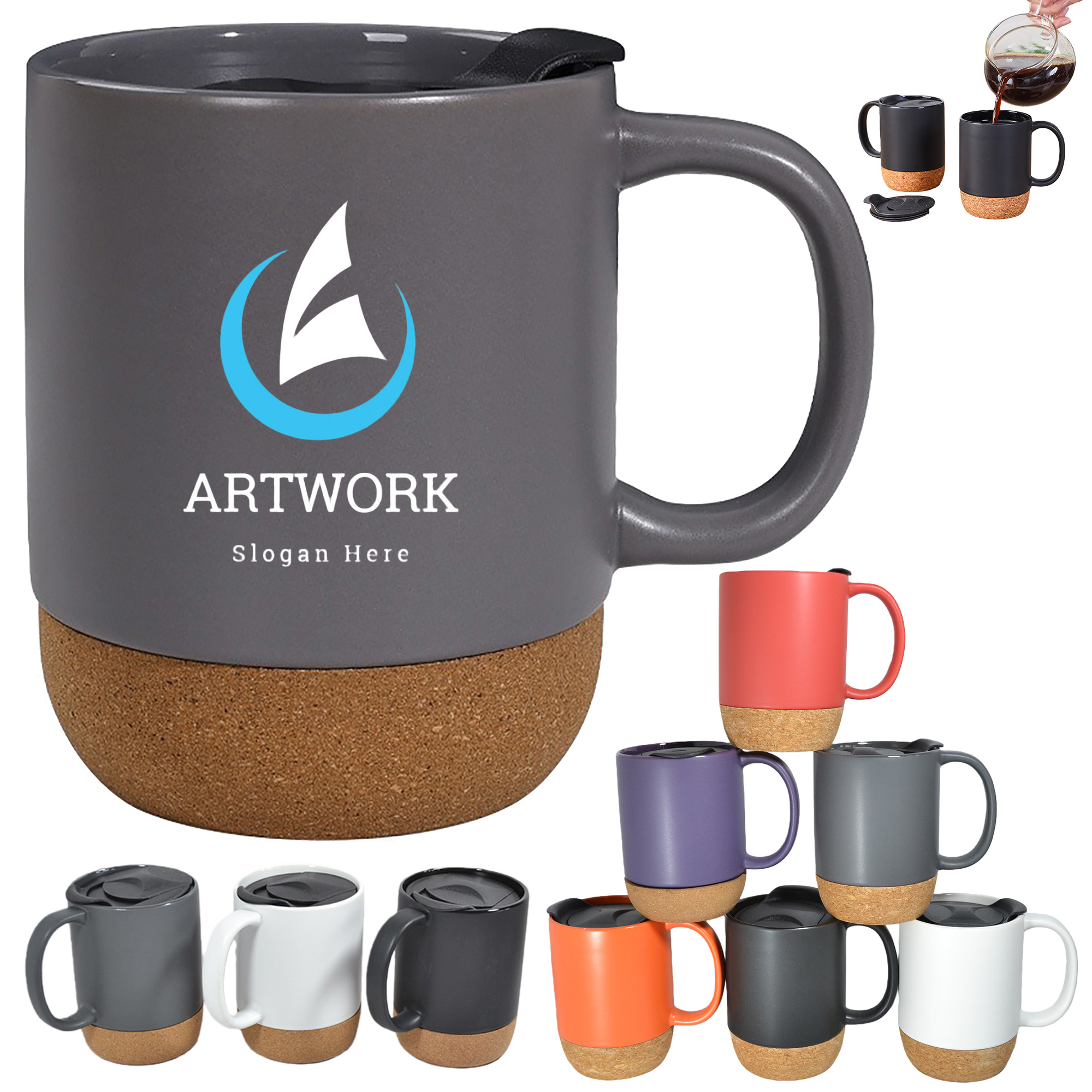Removable Home Ceramic Tea Cup 8
