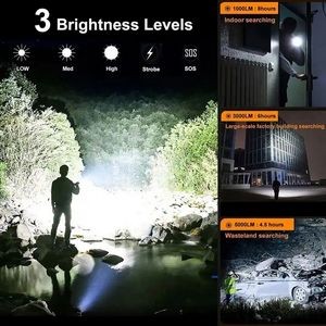 Tactical Flashlight Power Display Portable Long-range Strong Light Flashlight 2