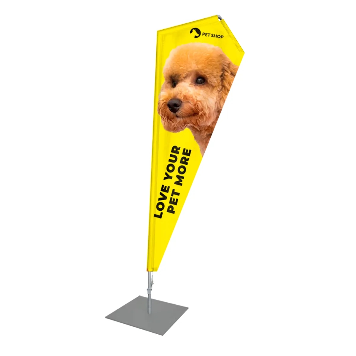 Razor Style Flip Flag 3.6' x 9.4' 1
