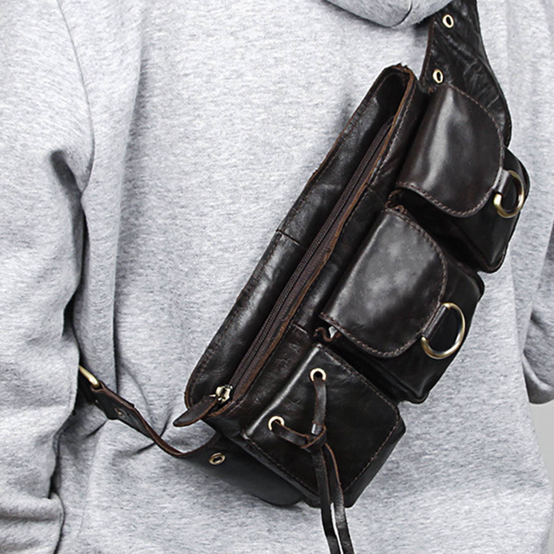 Leather Waterproof Fanny Bag 5