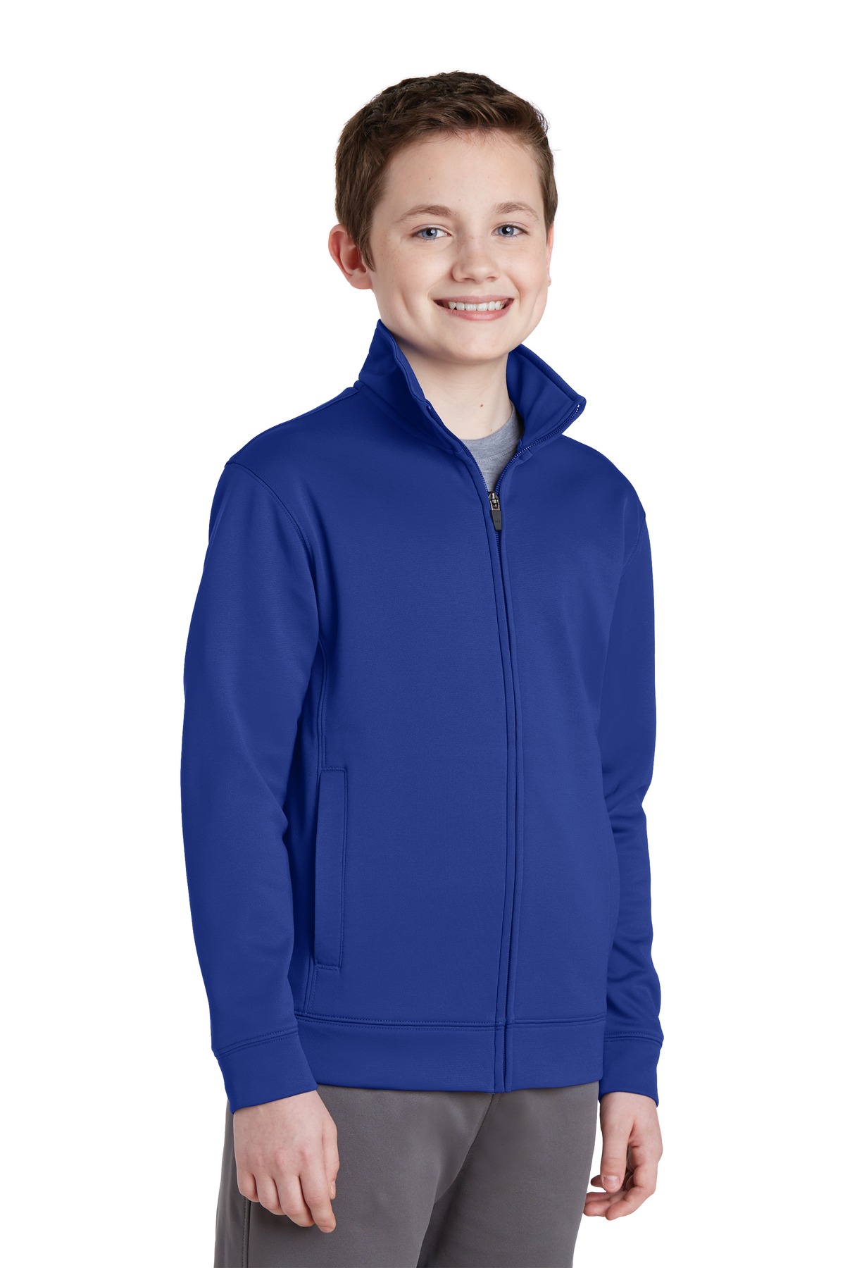 Sport-Tek® Youth Sport-Wick Fleece Full-Zip Jacket 23