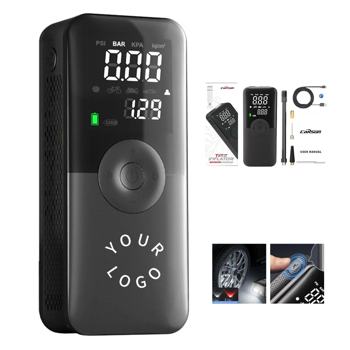 LED Air Pump with Power Bank 4