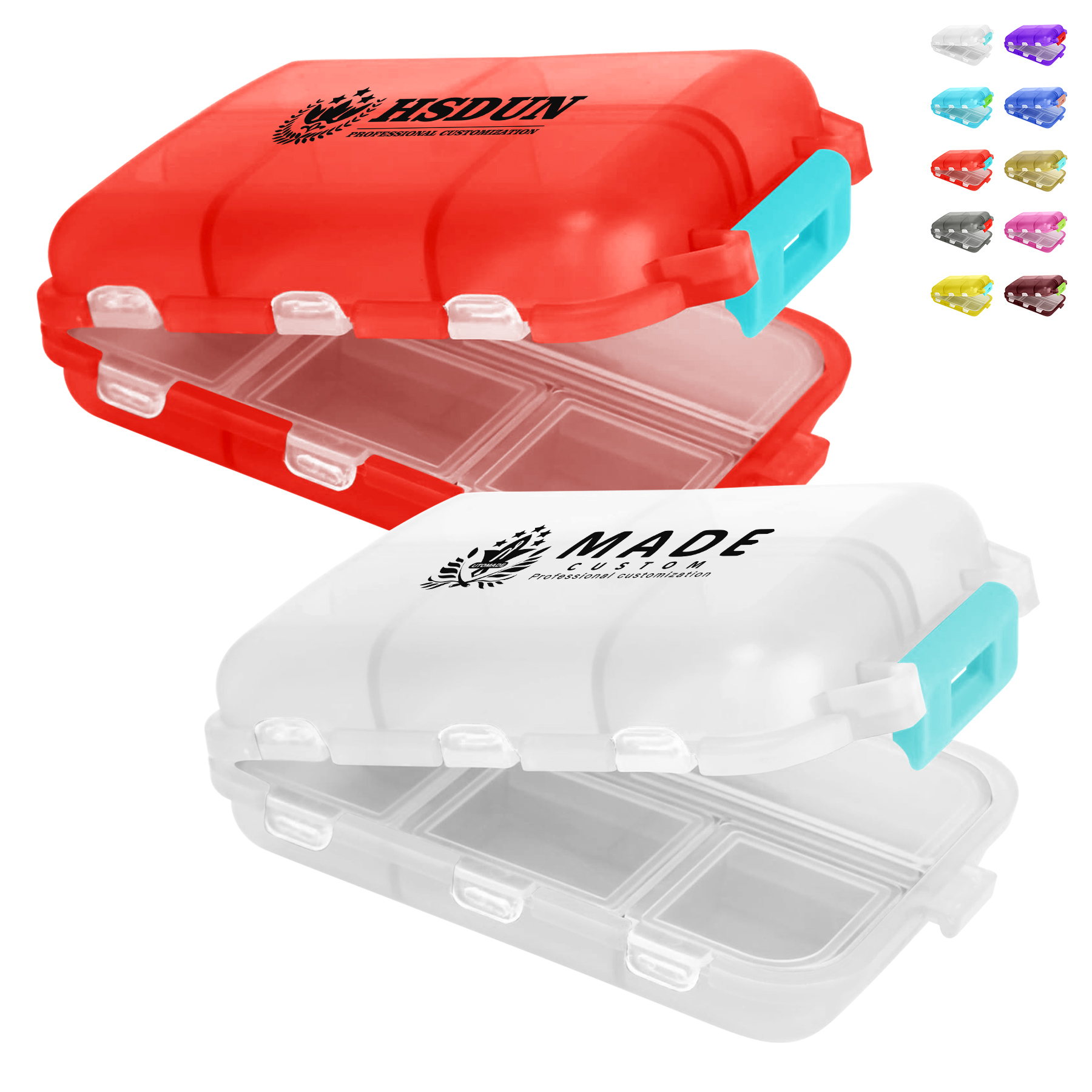 Double Layer Pill Storage Box 5