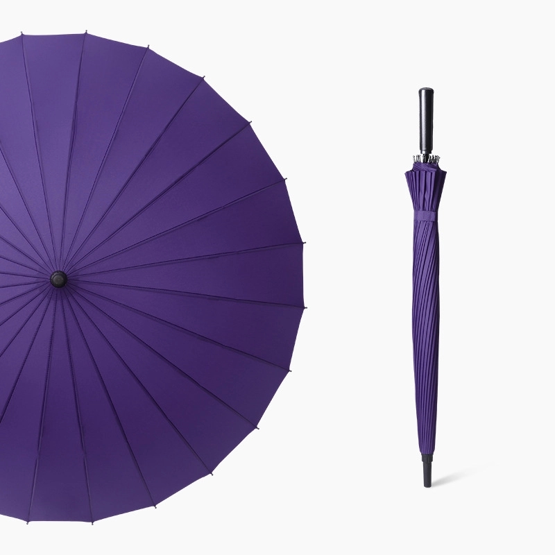 Custom 24-bone Straight Handle Umbrella 12
