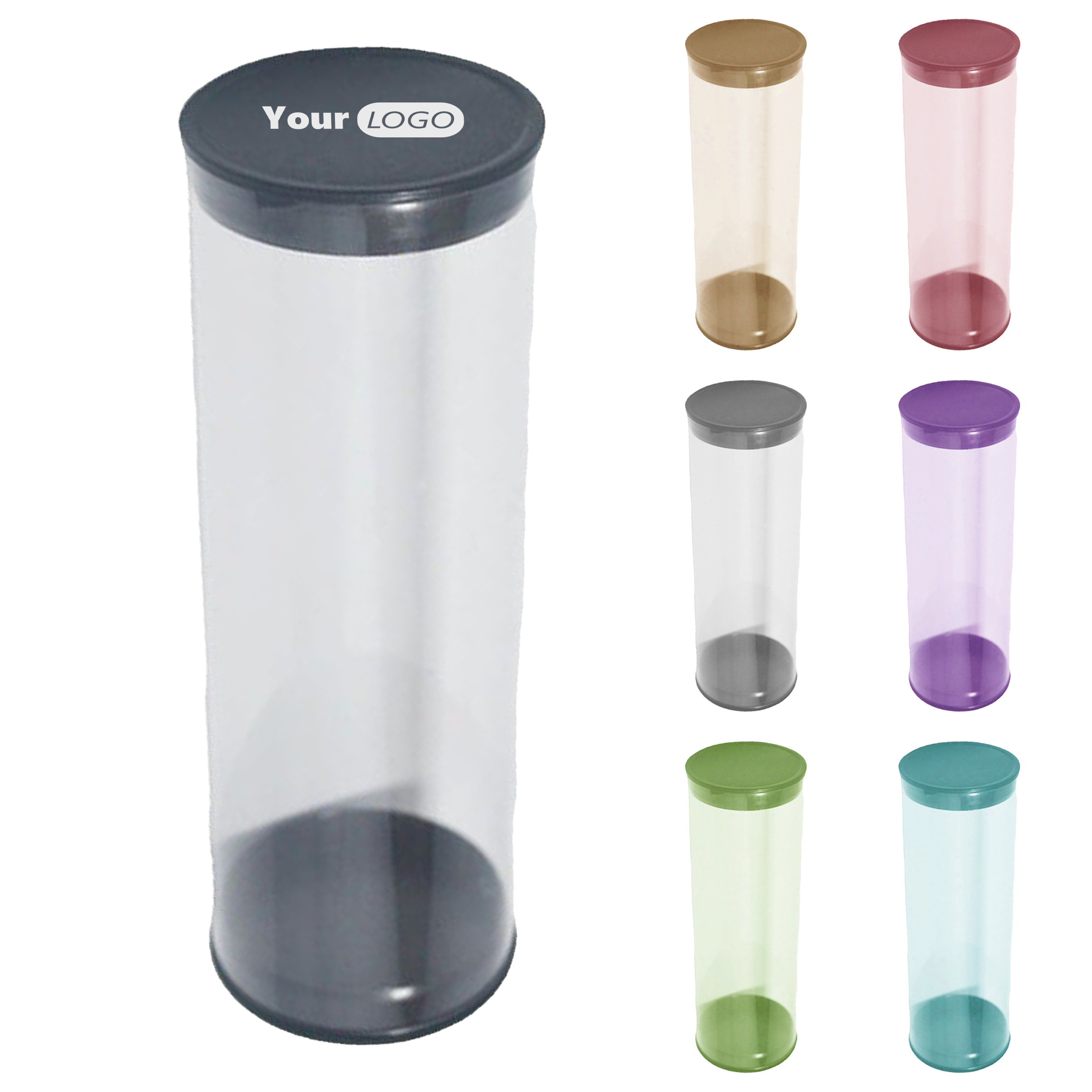 PVC Logo-Ready Golf Ball Tube 2