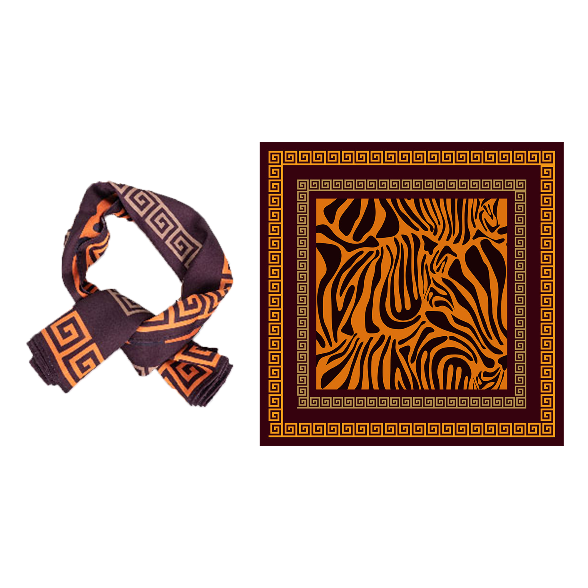 Full-color Square Silk Scarf MOQ 50 3