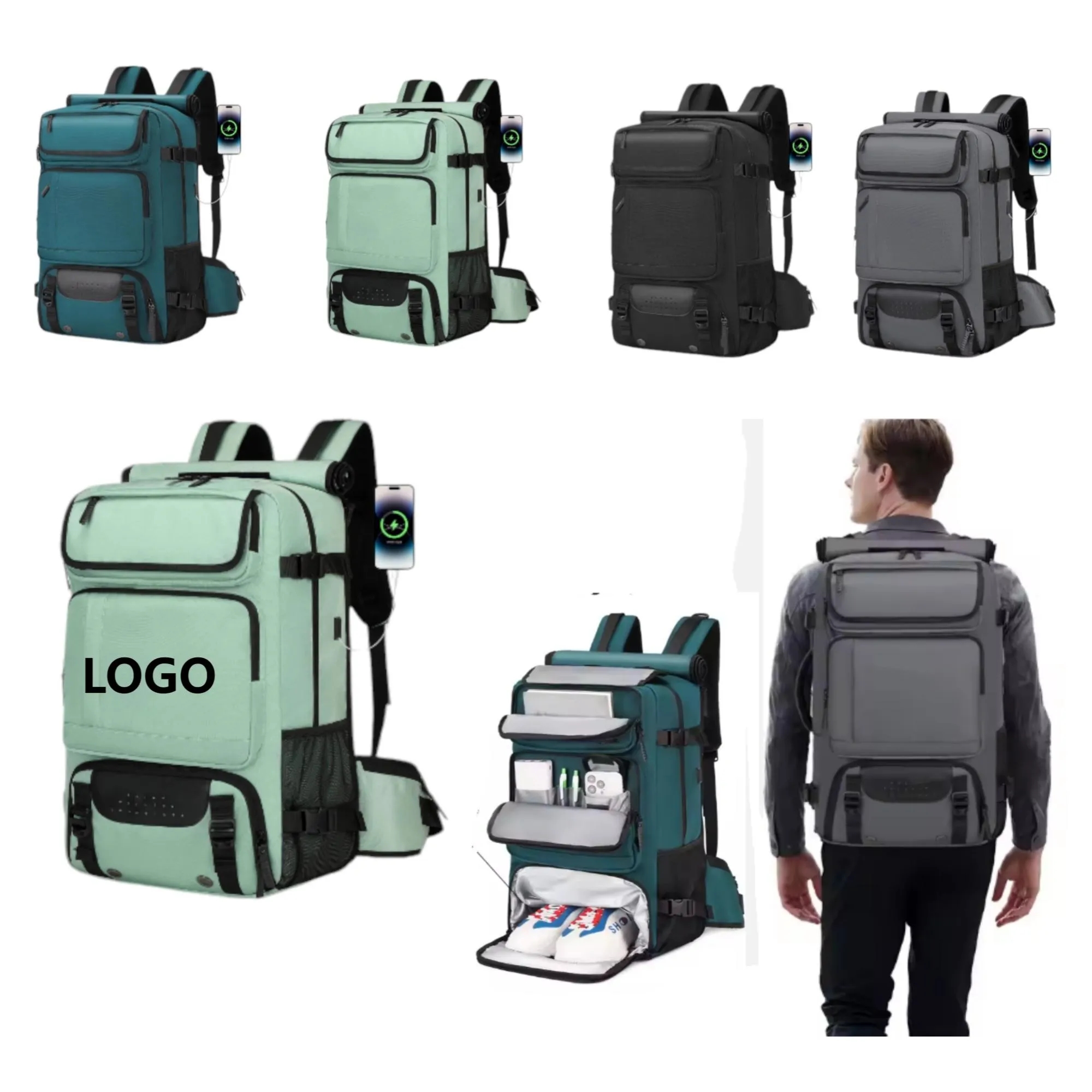 Outdoor Mountaineering Travel Backpack 20" x 12.3" x 6.7" 3