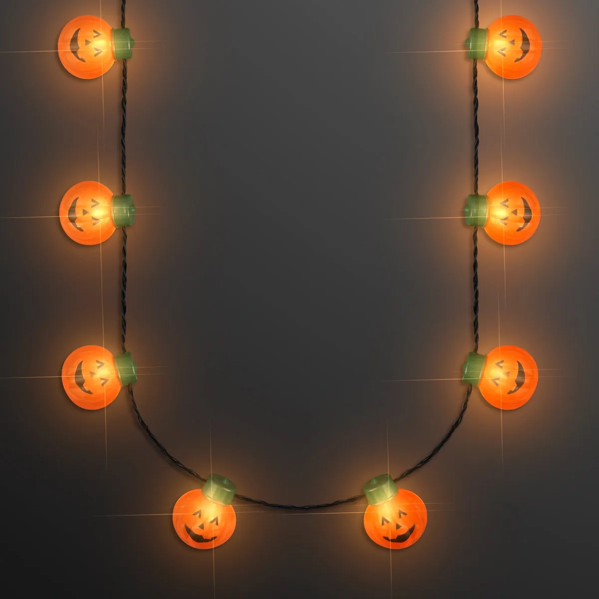 Mid-size Pumpkin Bulbs LED Necklace 4