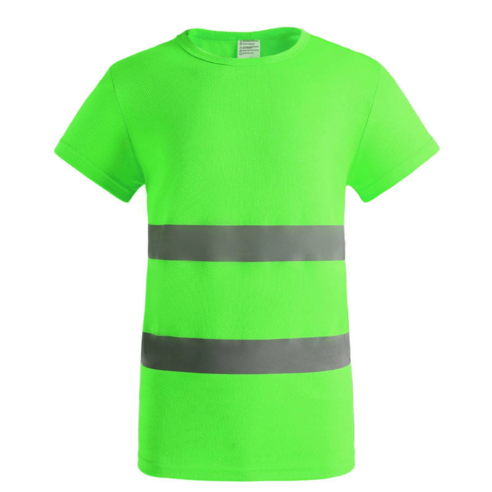 Double Stripe Reflective Crew Neck Short Sleeve 5