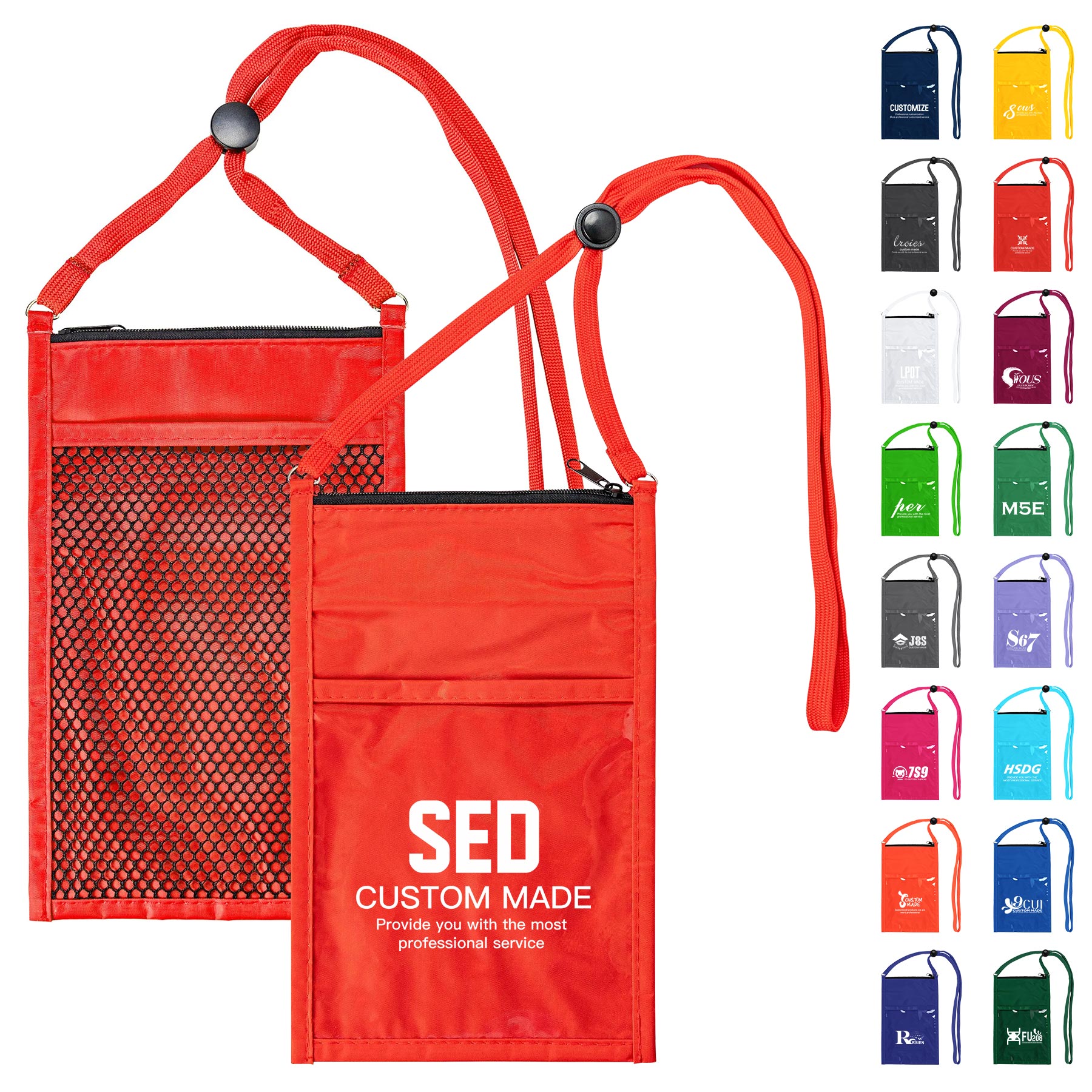 70D PVC Card Holder With Hanging Rope 1