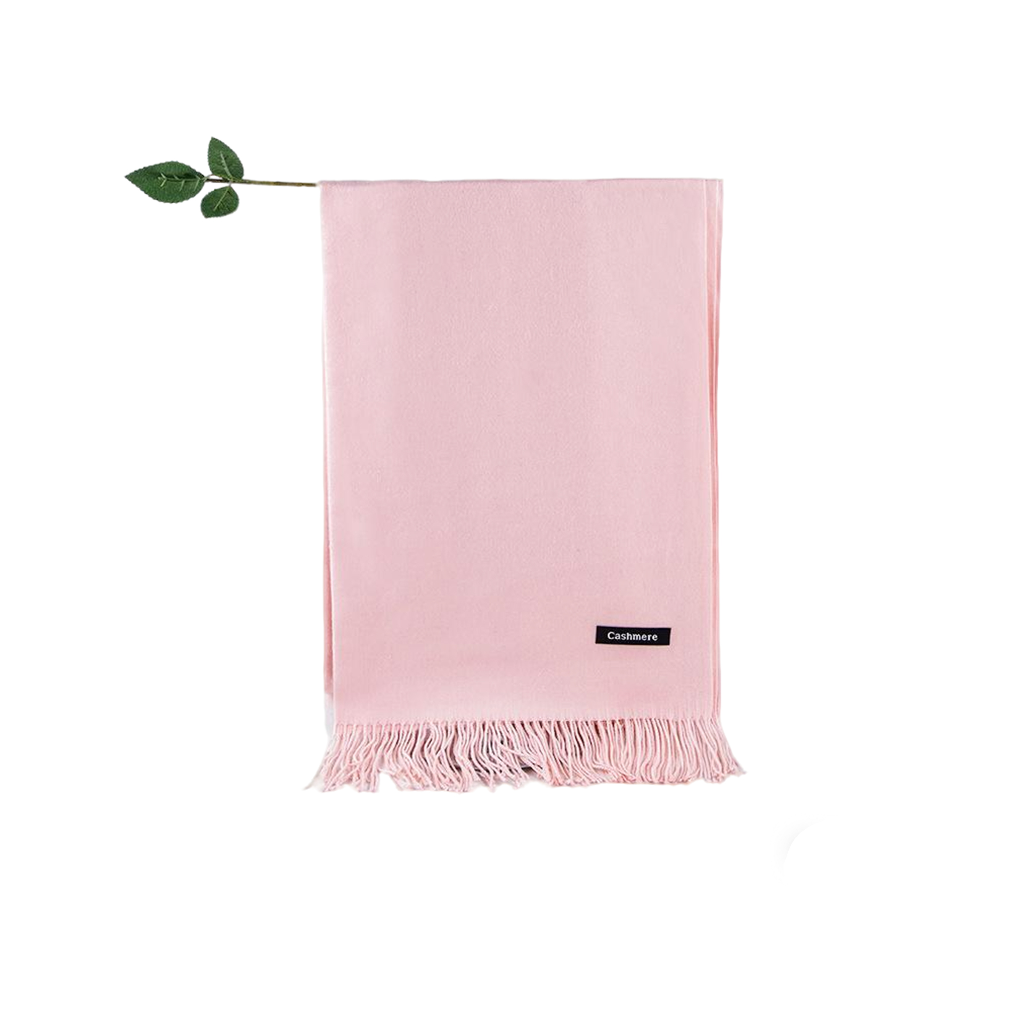 Soft Imitation Cashmere Woven Scarf With Fringe 71" By 28" 15