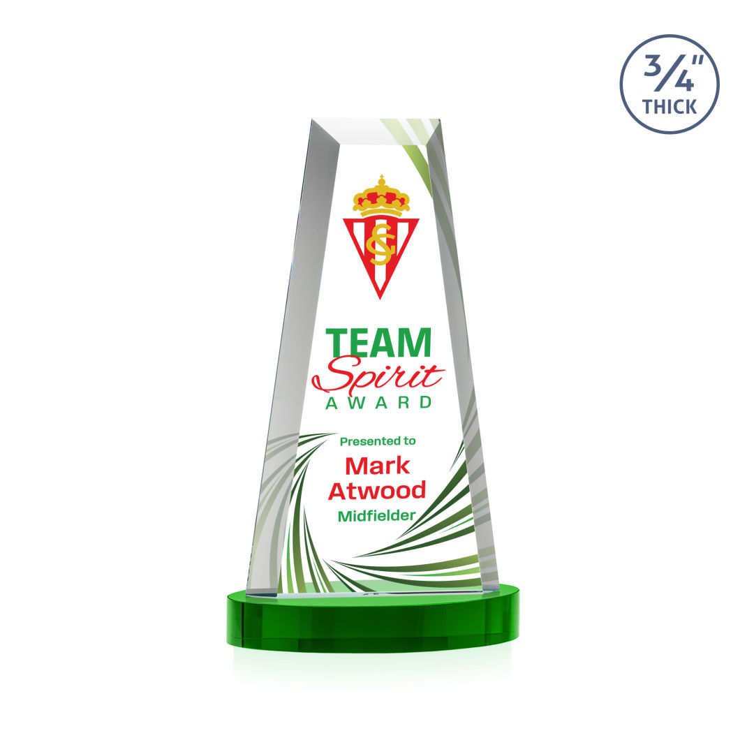 Imperial VividPrint™ Award on Alberton Base - Green 4
