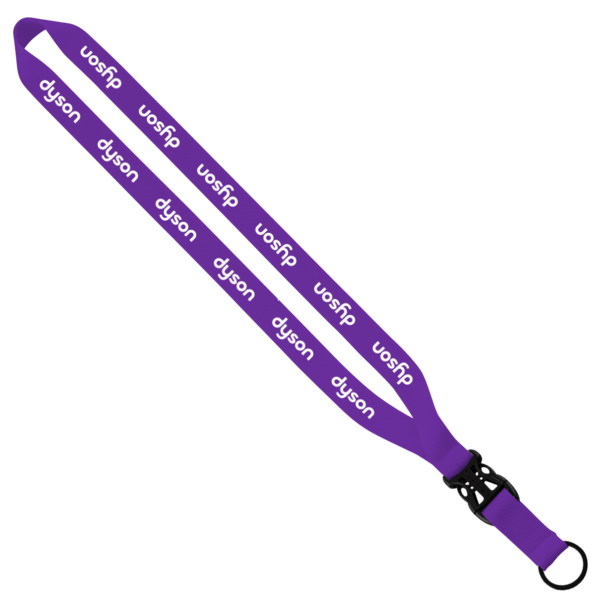 3/4" Polyester Lanyard with Slide Buckle Release & Split-Ring 18