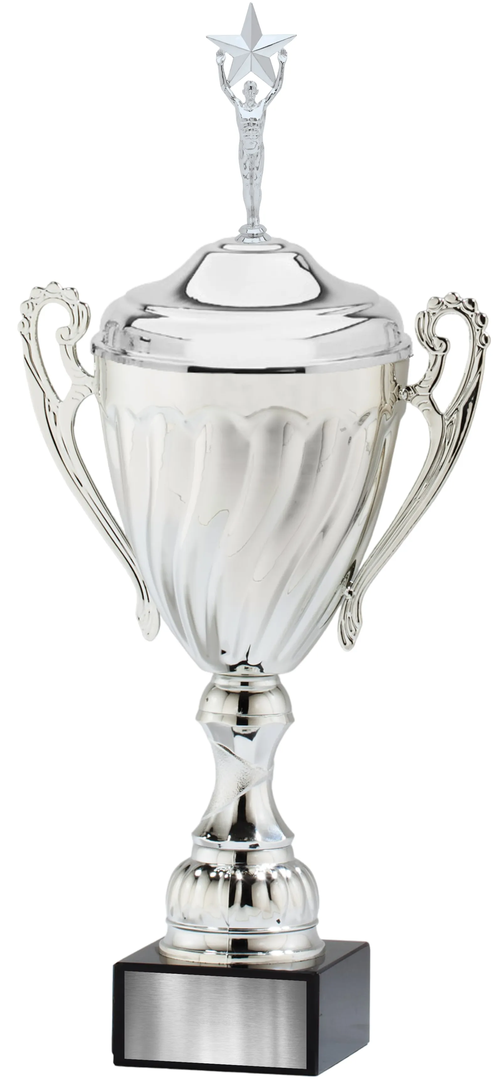 Silver Metal Cup w/Plastic Stem & Marble Base 4