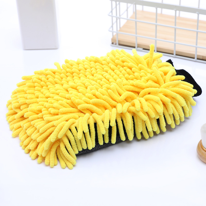 Chenille Premium Scratch Resistant Microfiber Reversible Car Wash Gloves 3