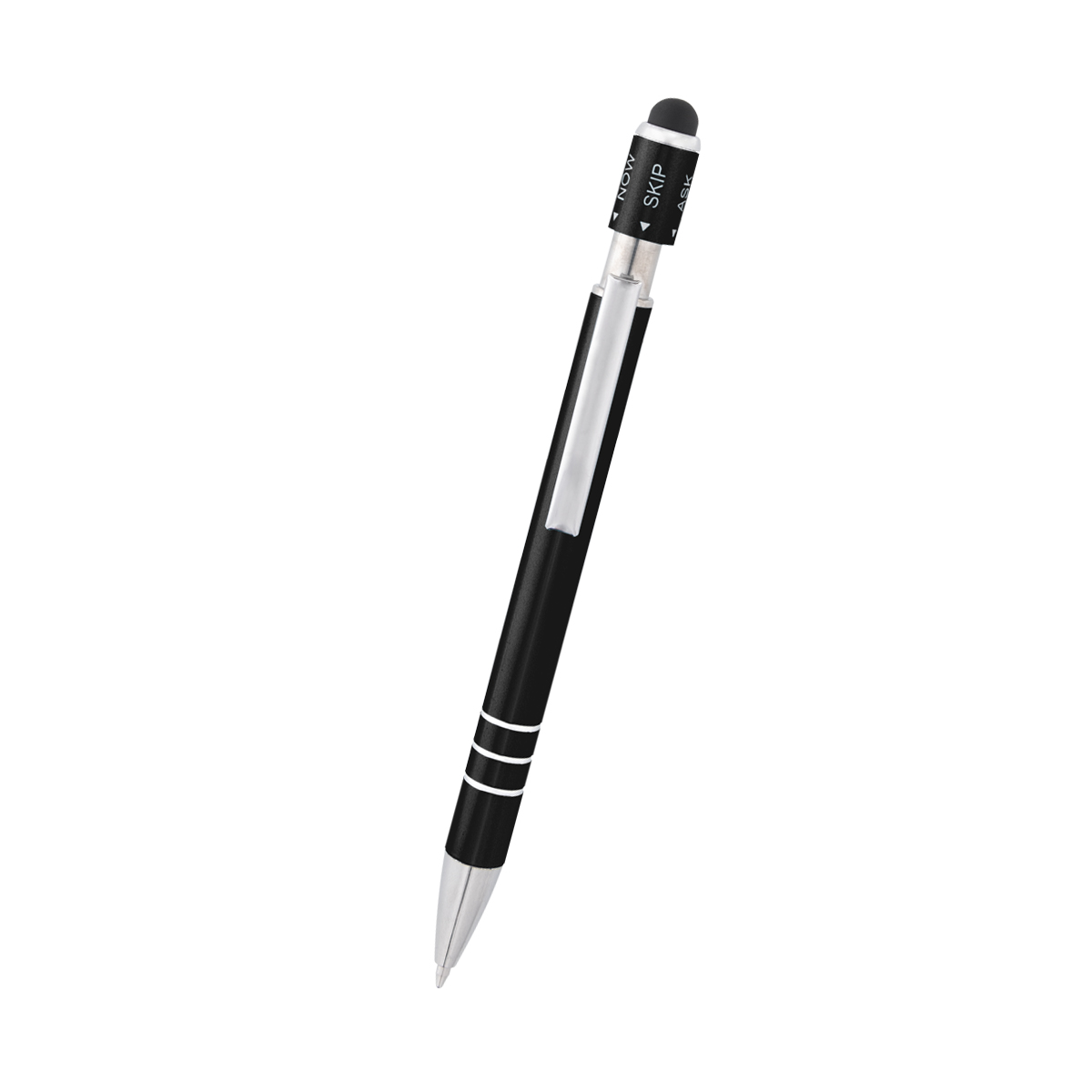 Recycled Aluminum Spin Game Top Pen With Stylus 23