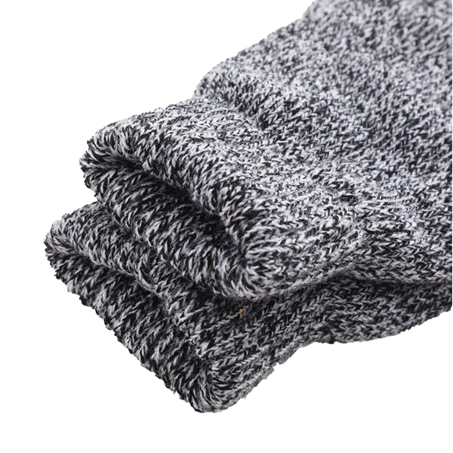 Thick Adult Warmth Gloves w/ 3 Finger Touch 4