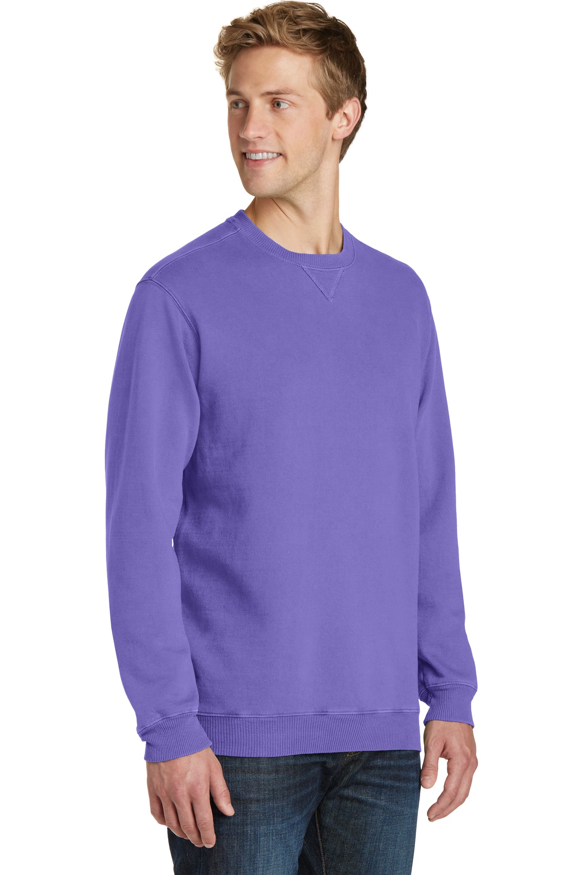 Beach Wash Garment-Dyed Crewneck Sweatshirt