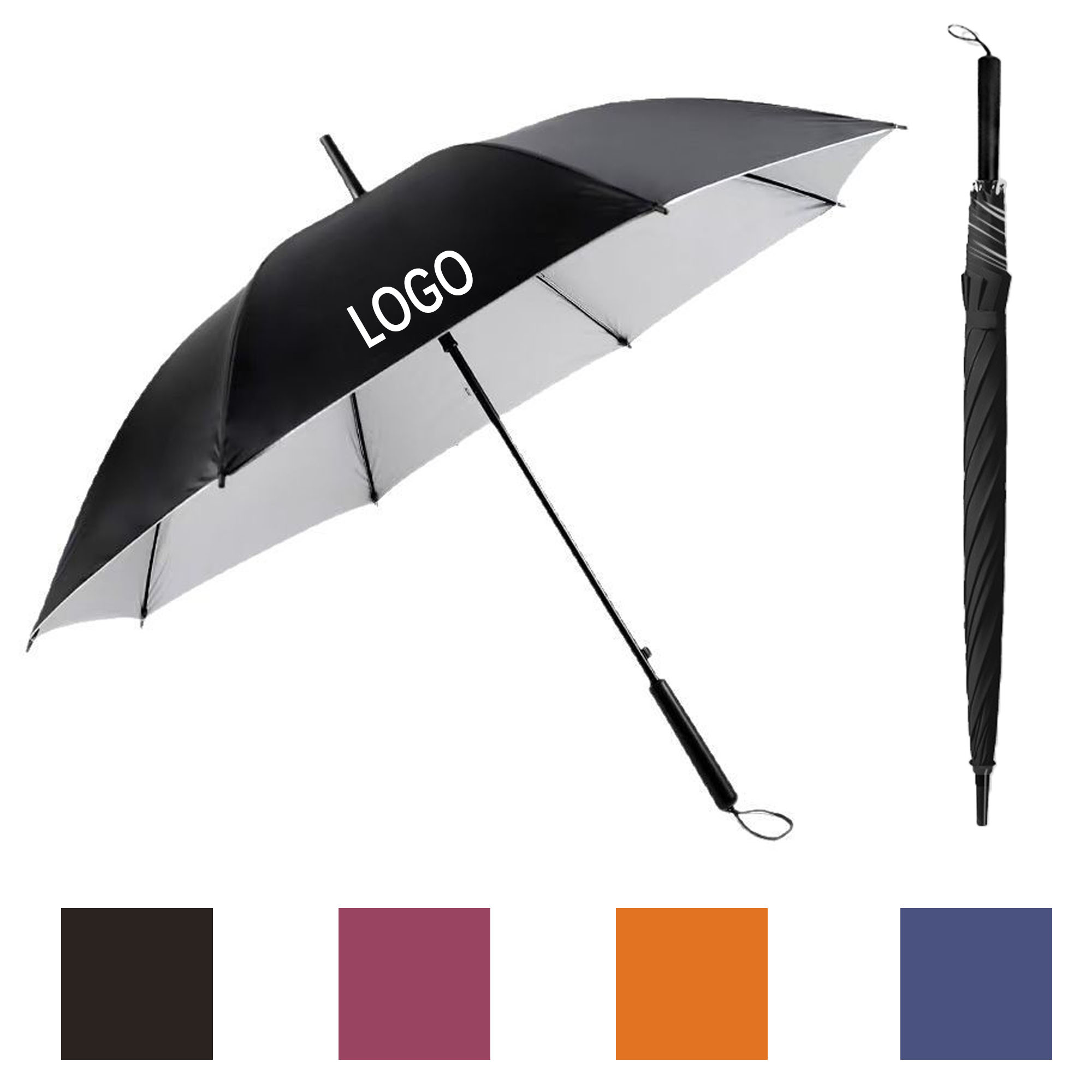 MOQ10 39.37" Golf Umbrella Windproof Auto Open 1