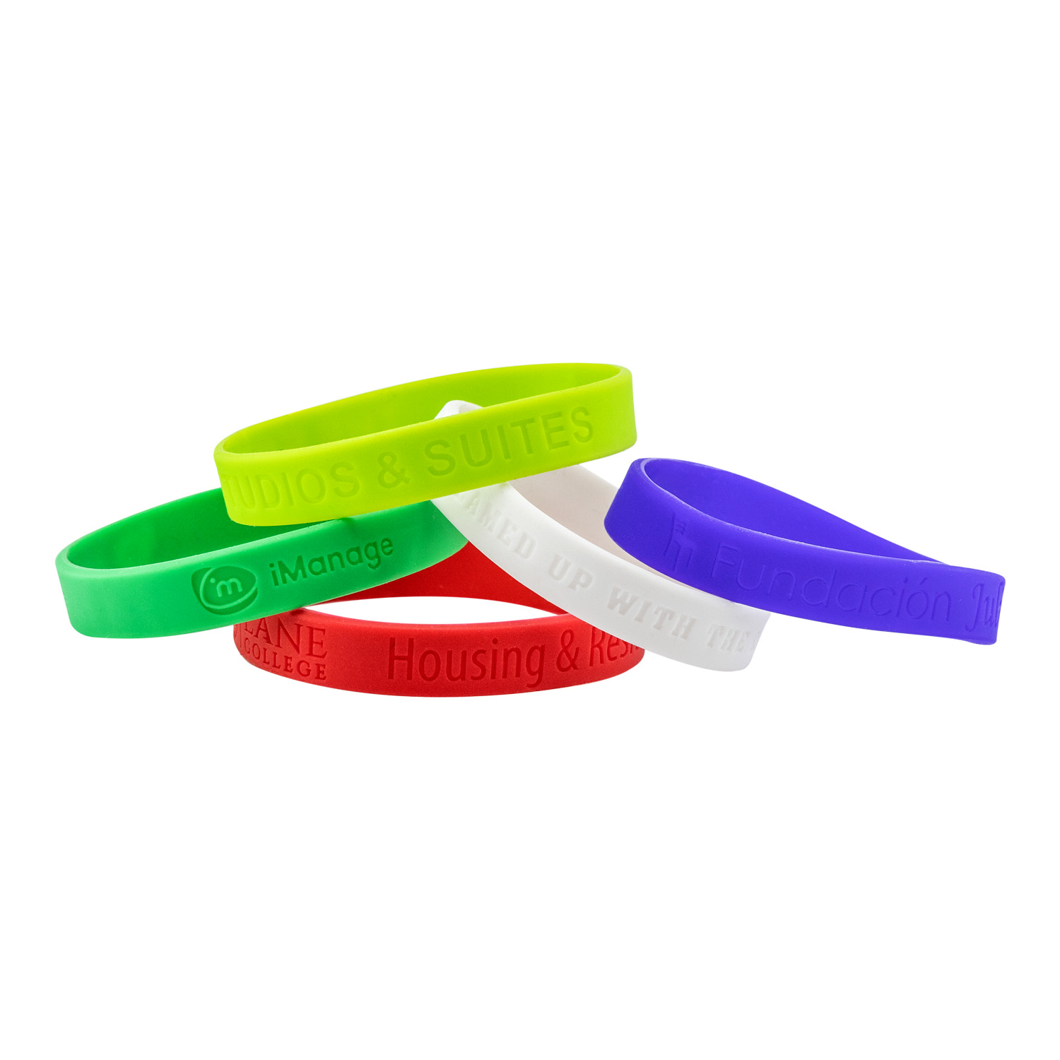 Debossed Silicone Awareness Bracelets 2