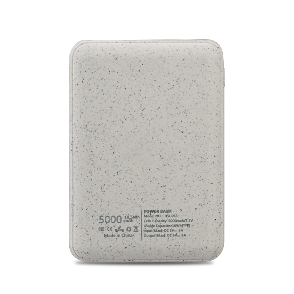 Spelt Eco-Friendly 5000mAh Power Bank 2