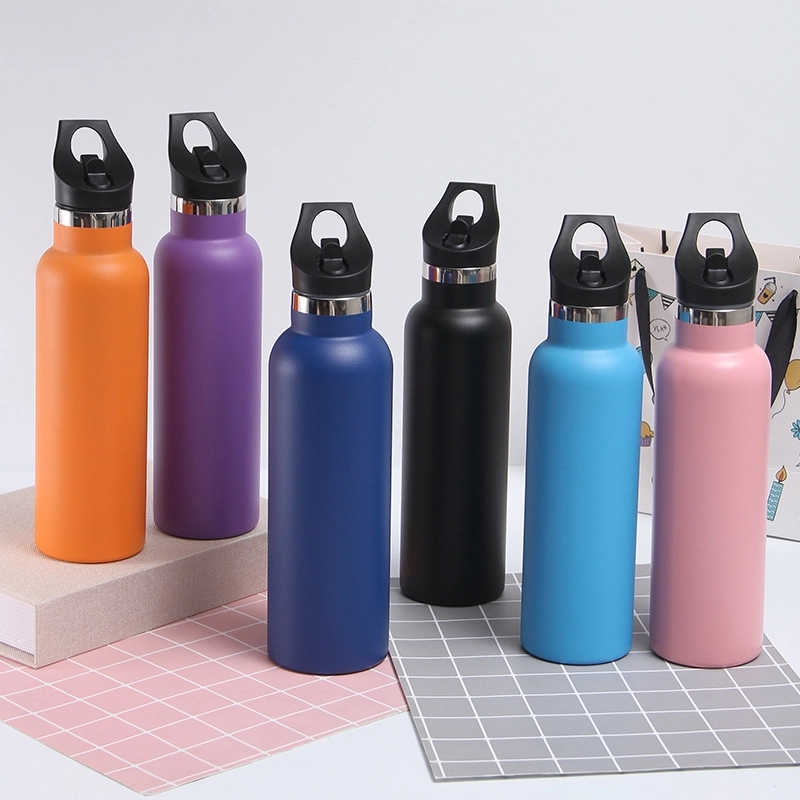 20 oz Stainless Steel Water Bottle w/Straw Lid 4